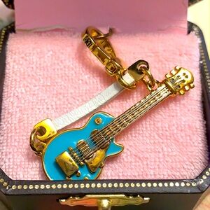 NEW JUICY COUTURE BLUE GUITAR CHARM RARE NEW W BOX